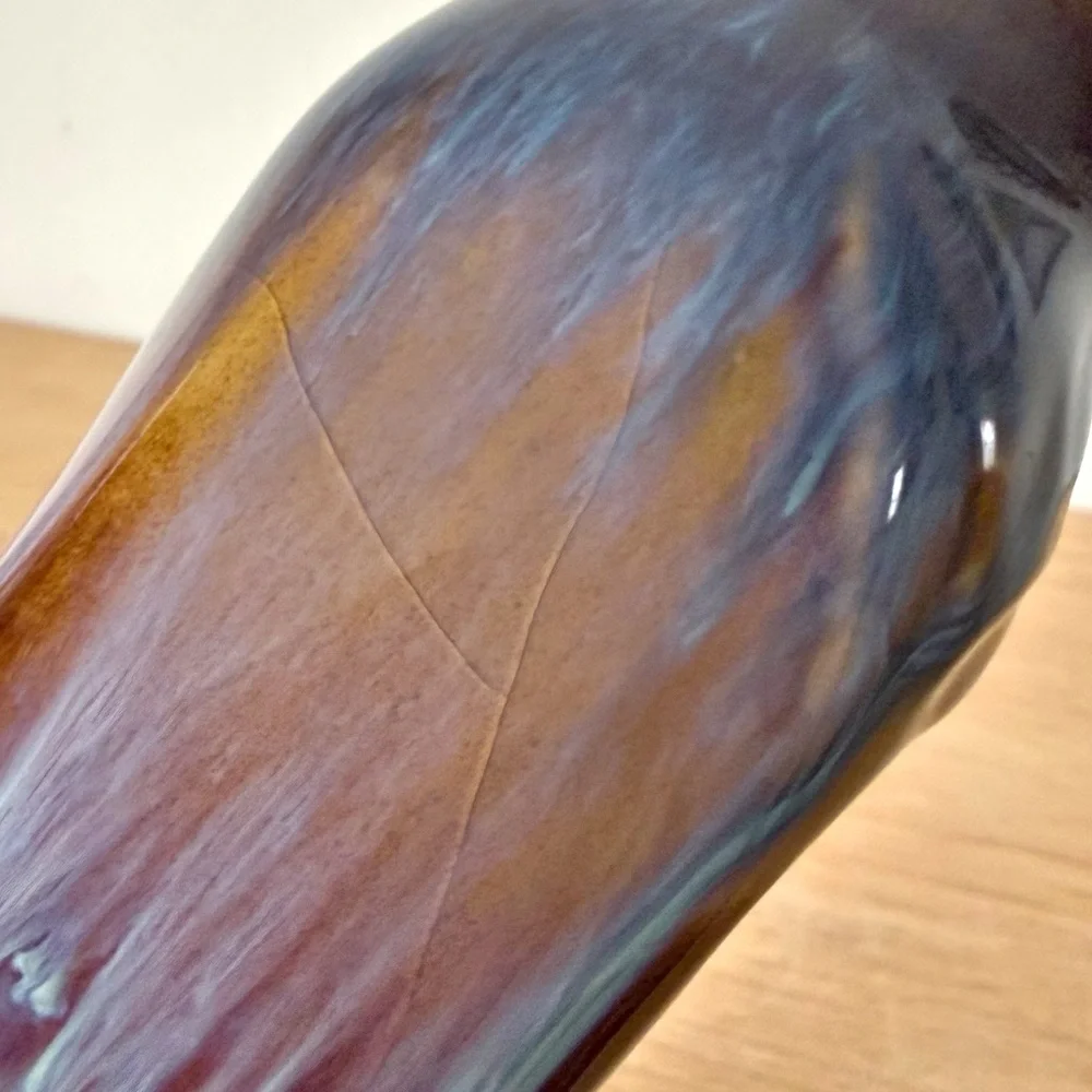 Bill Campbell Studio Pottery 7.5” Inch Vase Signed Drip Glaze Artisan Wabi Sabi - Picture 12 of 15